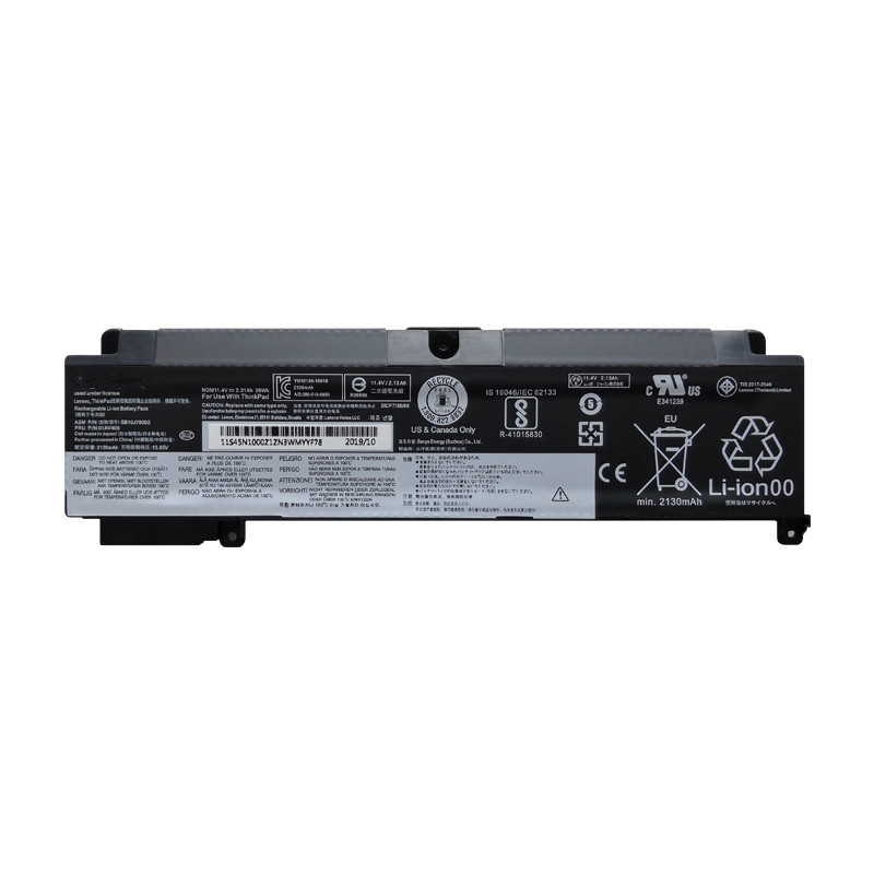 แบตเตอรี่โน้ตบุ๊ก Lenovo T460S T470S T480S 01AV406 01AV405 00HW025