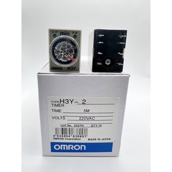 Timer H3Y2 H3Y4 h3y-4 h3y-2  (รวมซ็อกเก็ต ขา) 12vdc 24vdc 220vac 5s 10s 30s 5m 10m 30m 60m  ส่งทุกวั