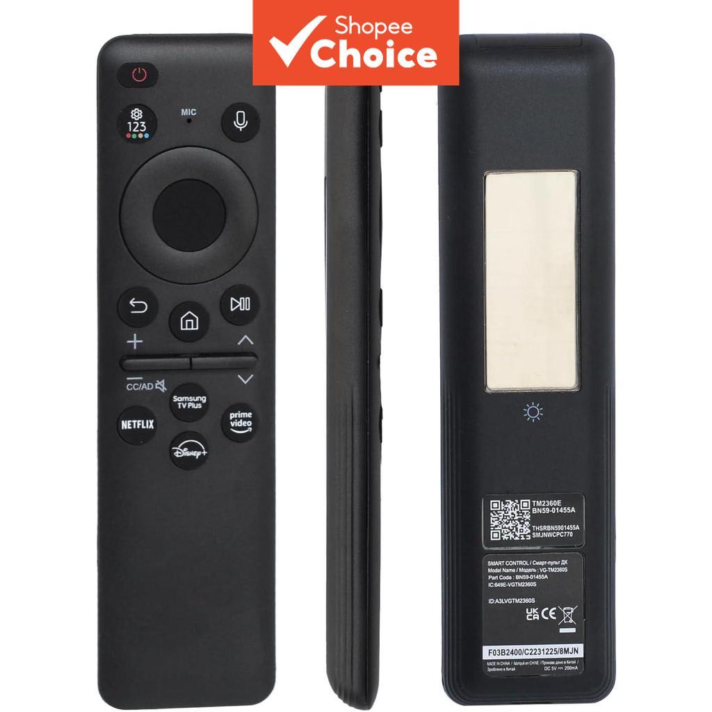 รีโมทโซลาร์สําหรับทีวี Samsung สมาร์ท ปี 2023 ของแท้ทดแทน BN59-01432B