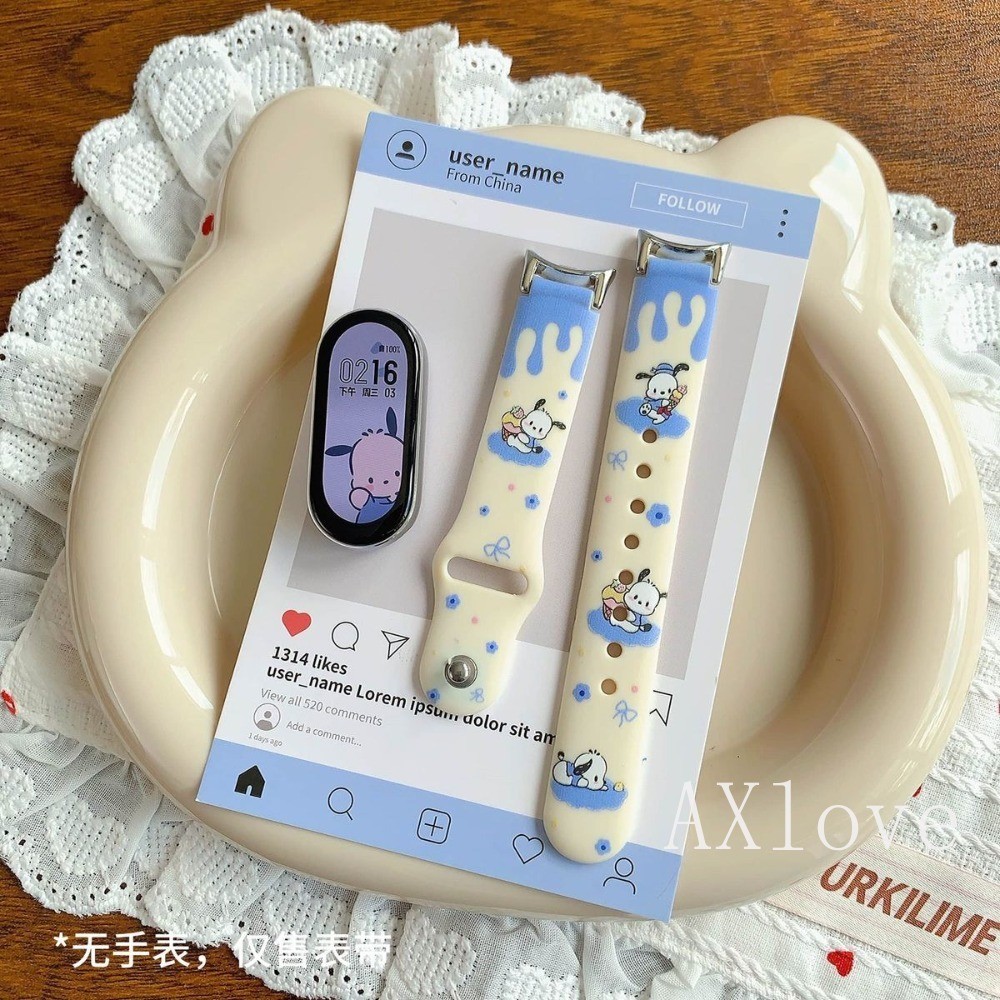 สายซิลิโคน เหมาะสําหรับ Xiaomi Band 10pro 9pro 8pro Mi Band 10 9 8 7 6 5 4 3 NFC สําหรับ Redmi Watch 6 5 4 สายรัดข้อมือ