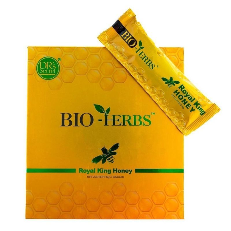 Official Authentic Malaysia BIO-HERBS Royal Honey Golden Honey Mens Nourishing Energy 30g/Pack 8.8