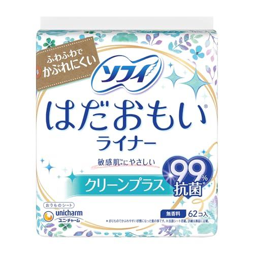 [Direct from Japan] Sofie Gentle Skin Liner Clean Plus, 62-Count