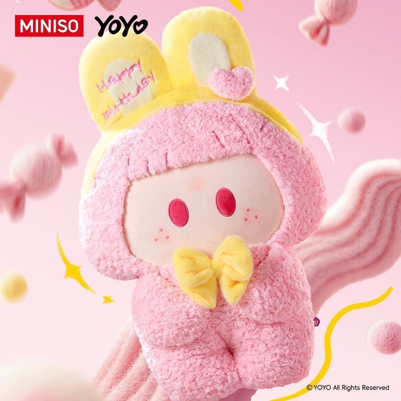 MINISO MINISO MINISO YOYO Warm Hug ตุ๊กตาผ้ากํามะหยี่ขนาดใหญ่น่ารัก YOYO ตุ๊กตาของขวัญ