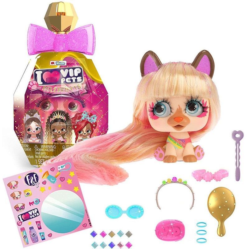 American I Love Vip Pets I Love Poodle Dog Pet Hairdressing Braided Cute Surprise Mystery Box Toy 8/