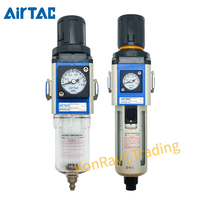 AirTac Air Source Treatment Filter GFR200-06-08 GFR300-08-10-15 GFR400-10-15/600-20-25