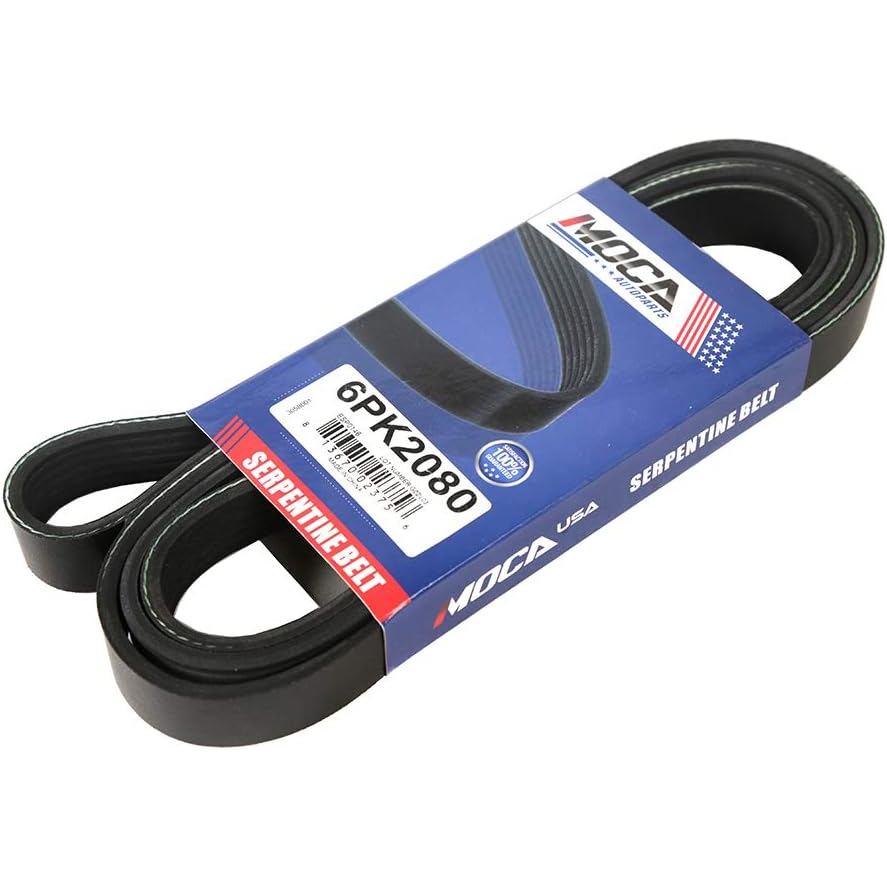 6PK2080 Serpentine เข็มขัด fit 11-21 สําหรับ Chrysler 300 5.7L, 11-21 สําหรับ Dodge Challenger 5.7L,