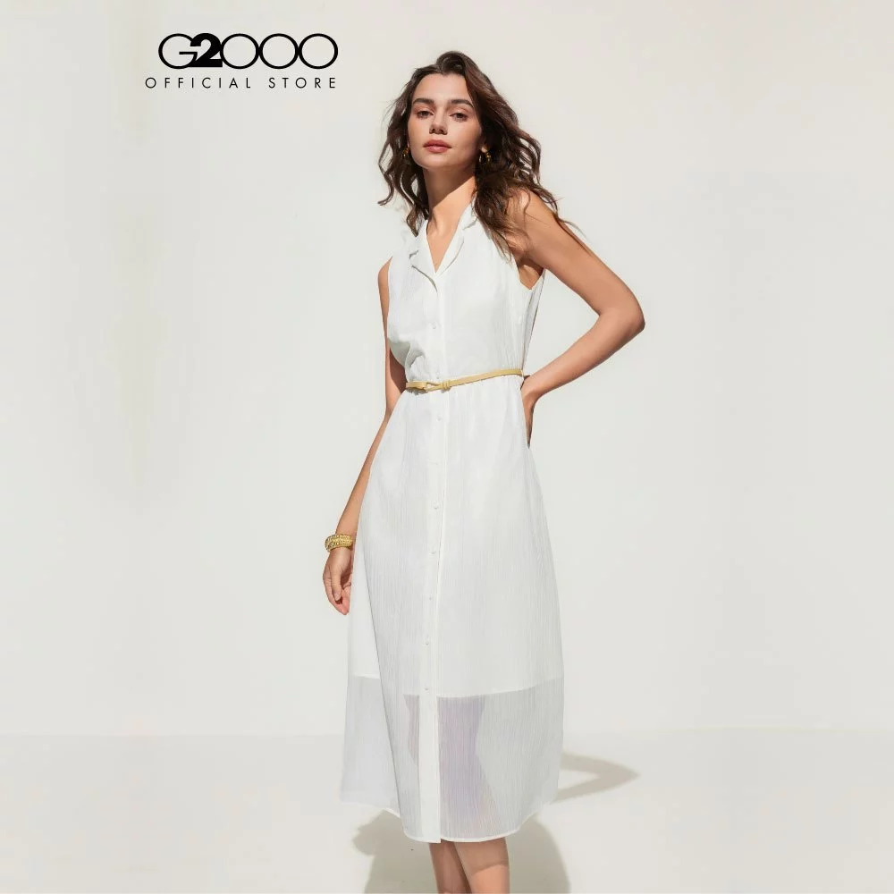 G2000 เดรสสำหรับผู้หญิง Fit & Flare Shape รุ่น 5123103640 WHITE