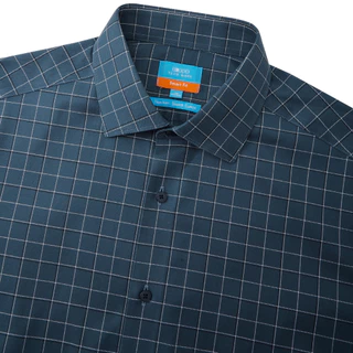 G2000 เสื้อเชิ้ตแขนสั้นแบบทางการสำหรับผู้ชาย Smart Fit รุ่น 5613135278 สีน้ำเงินเข้ม