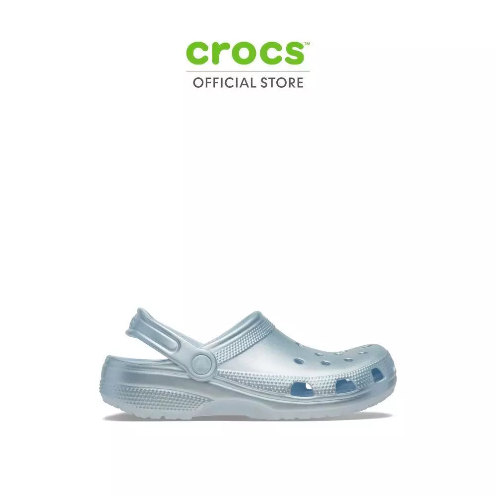 CROCS รองเท้าลำลองผู้ใหญ่ CLASSIC TINTED METALLIC CLOG - SKY ICE