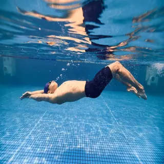 Decathlon Swimming Jammer Fiti กางเกงว่ายน้ำทรงแจมเมอร์รุ่น Fiti - Black