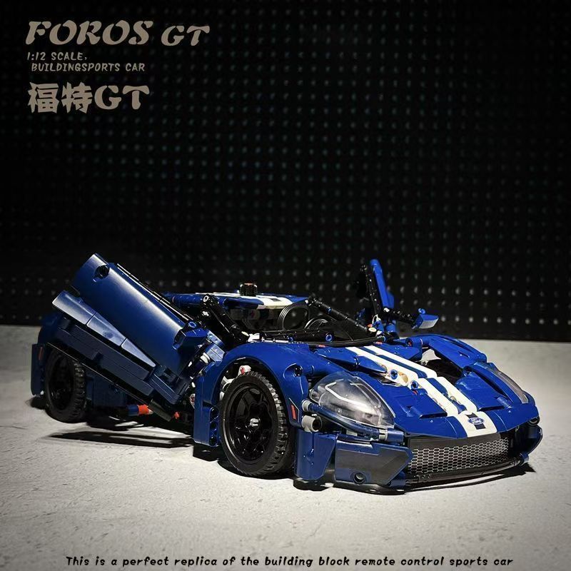 เข้ากันได้กับเลโก้บล็อกตัวต่อ Ford GT42154 โมเดลรถสปอร์ตชุดเครื่องกลประกอบของขวัญของเล่นความยากลําบา