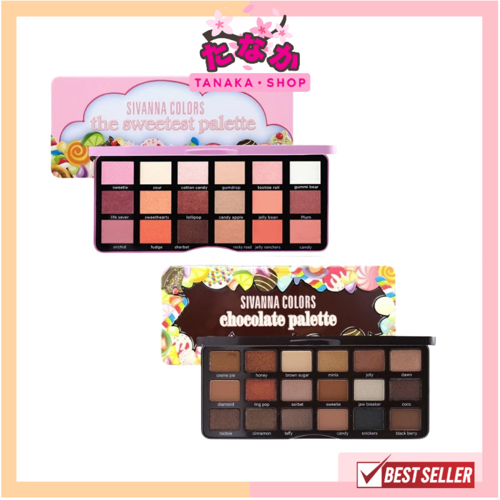 100% ช้อปแบรนด์แท้/ไลฟ์ทุกวัน HF7006 SIVANNA COLORS Chocolate & Sweetest Palette ช็อคโกแลต แอนด์ สวีทเทส พาเลทท์
