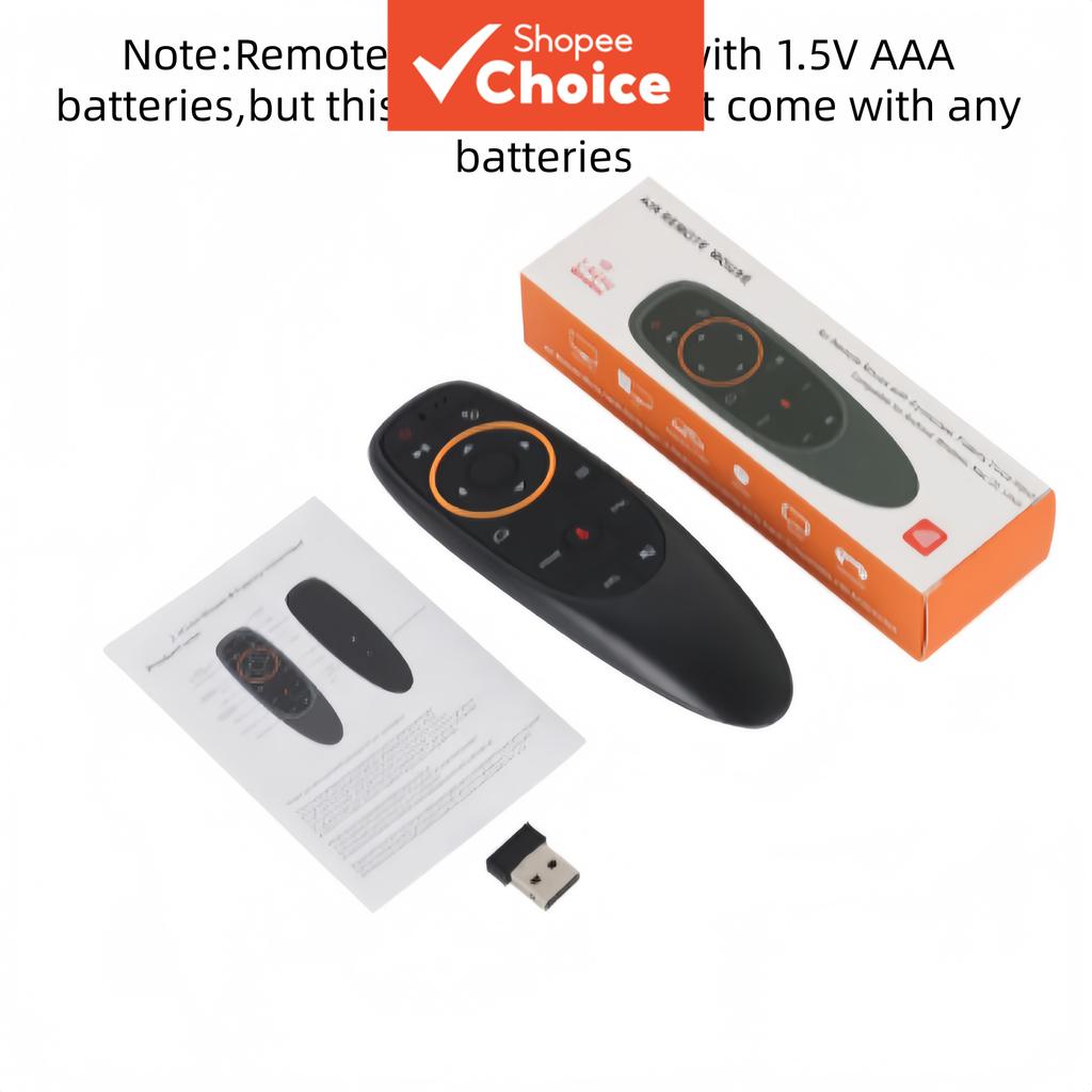 รีโมทสั่งงานด้วยเสียง ตัวชี้เมาส์ไร้สาย G10S 6 แกนไจโรสโคป ไมโครโฟนคลิกเกอร์ สําหรับกล่องทีวีแอนดรอยด์