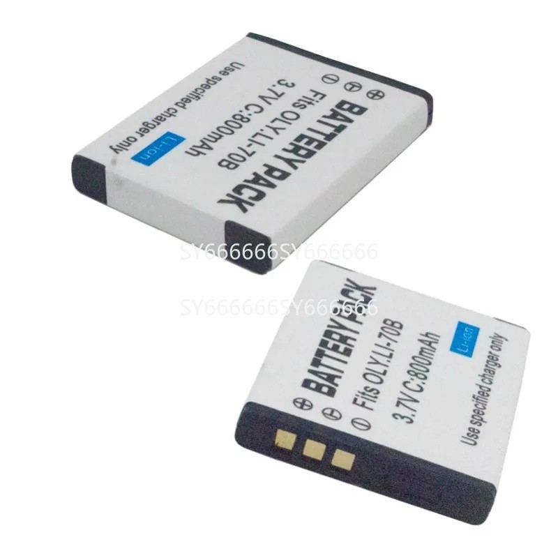 100% ใหม่ 2PCS LI-70B แบตเตอรี่กล้องและเครื่องชาร์จสําหรับ OLYMPUS VG110 VG120 VG130 VG140 VG145