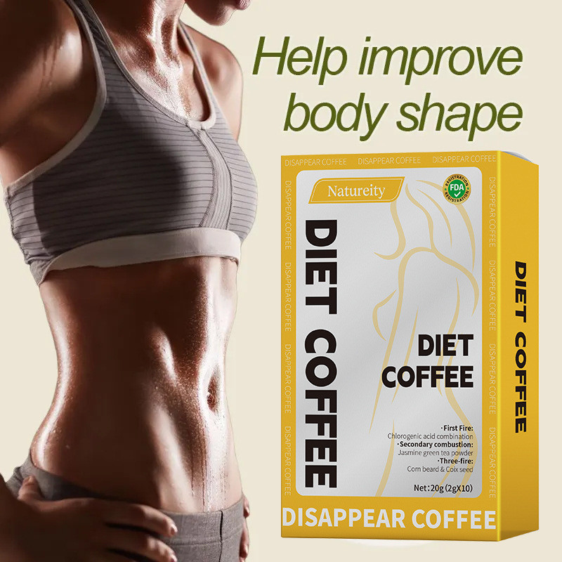 [คลังสินค้าพร้อม] Double Burning Consumer Coffee Fat-Burning Coffee Powder Ready Stock Arabica Black
