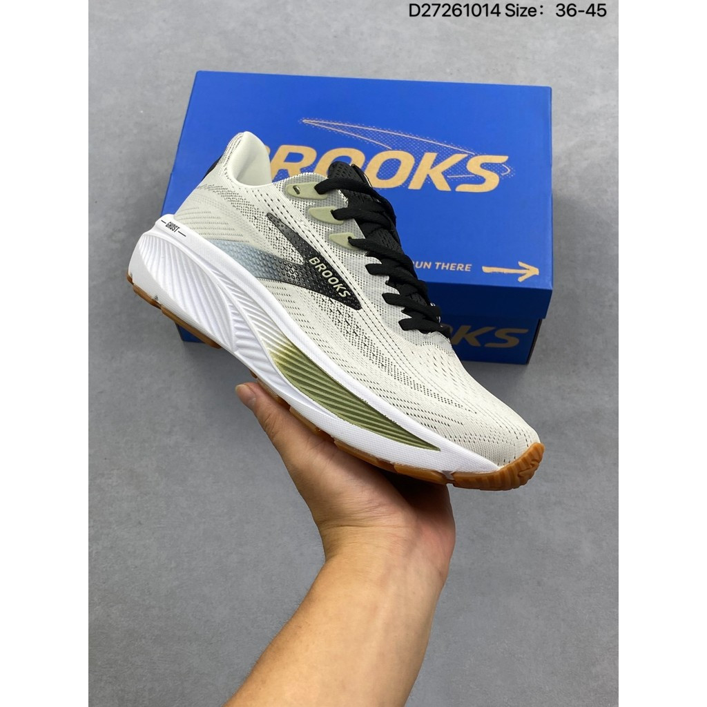 ผลิตในเวียดนาม Brooks Ghost 17 รองเท้าวิ่งลําลอง ระบายอากาศได้ ทนทาน รองเท้าวิ่งบุนวมมีตาข่าย รองเท้าเทรนนิ่งกีฬาสไตล์เดียวกันสําหรับผู้ชายและผู้หญิง NWDZ