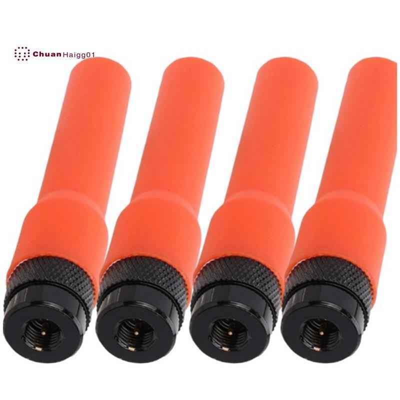 4PCS -20 เสาอากาศ Walkie Talkie เสาอากาศนุ่ม UV Dual-Band Thumb เสาอากาศ 400-470MHZ/136-174MHZ สําหร