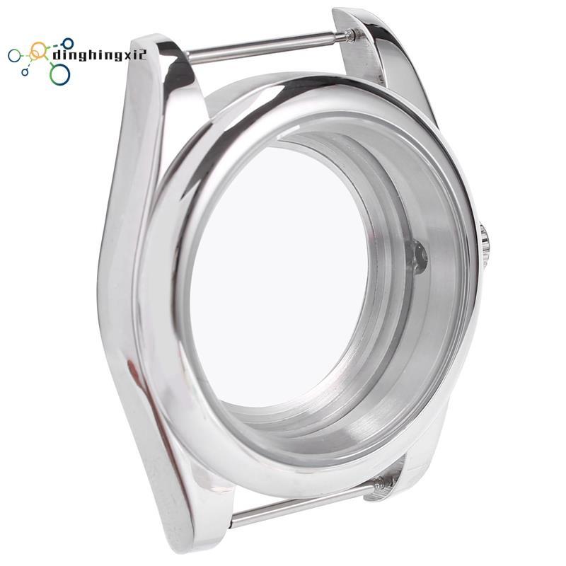 39 มม.สแตนเลสสตีลขัดเงา Sapphire Glass Fit NH35/NH35A NH36/NH35A การเคลื่อนไหว,โปร่งใสปกหลัง
