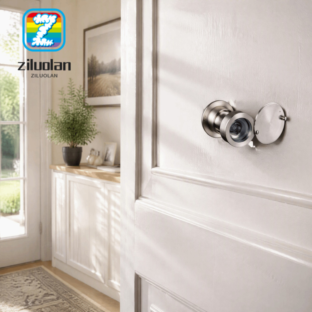 ZILUOLAN ประตู Viewer Peephole, ทองเหลืองกว้างดูประตู Peephole Viewer, Secure Anti Theft มุมกว้างประ