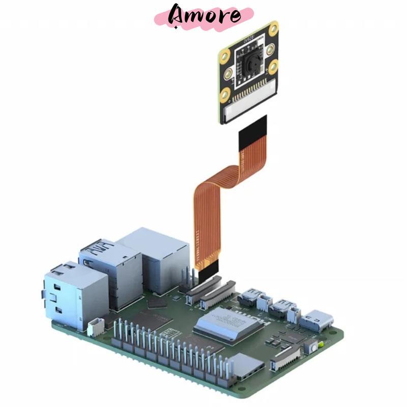 Amore OV9281 1MP Global Shutter กล้อง 120Fps สําหรับ 4 5 0 2 W MIPI CSIs อินเทอร์เฟซสีดําสีขาว