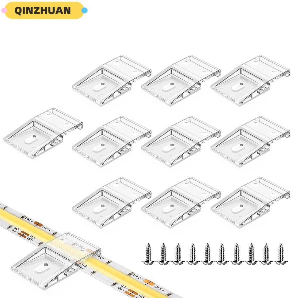 QINZHUAN 10 มม.PCB LED Light Strip คลิป, Light Strip Clamp WS2812B WS2811 คลิปพร้อมสกรู, FCOB COB SK