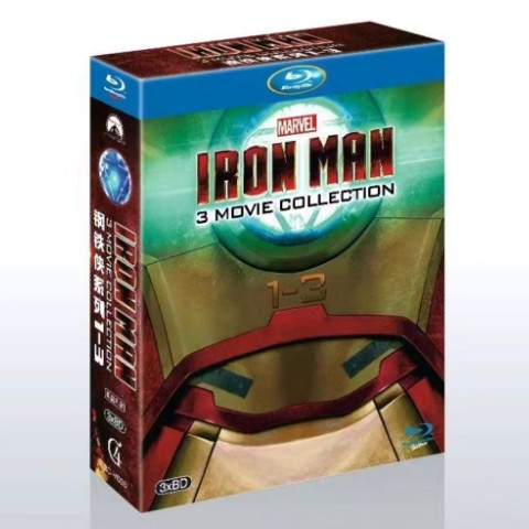 Blu-ray Movie Iron Man 3 Movie Collection Box Set BD25 3 แผ่นนําเข้าด้วยมือ C0503