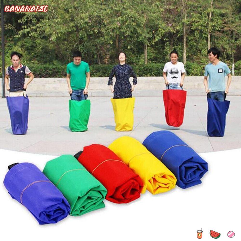 BANANA1Z6 Sack Race Bag กิจกรรมโรงเรียนแบบพกพา Party Game Balance Training Toy