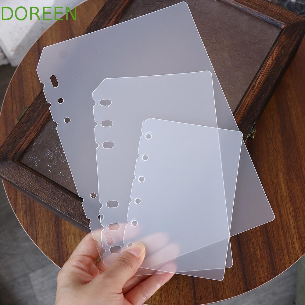 DOREEN Notebook Divider Transparent Agenda Matte Board Page 2 ชิ้น Universal Planner Separator