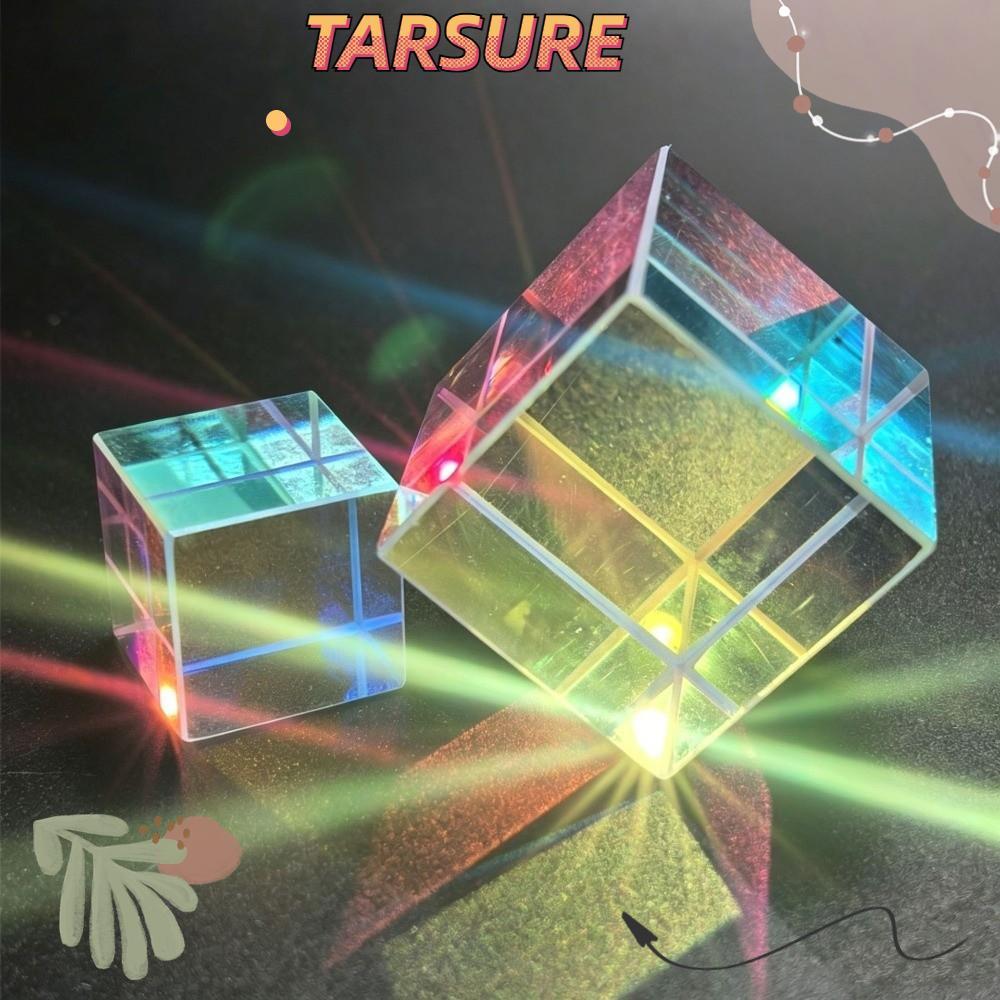 TARSURR Magic Prism Cube, 15/20 มม.สี Cube Prism, Mini Beam Splitting Optical ของเล่นเพื่อการศึกษากร