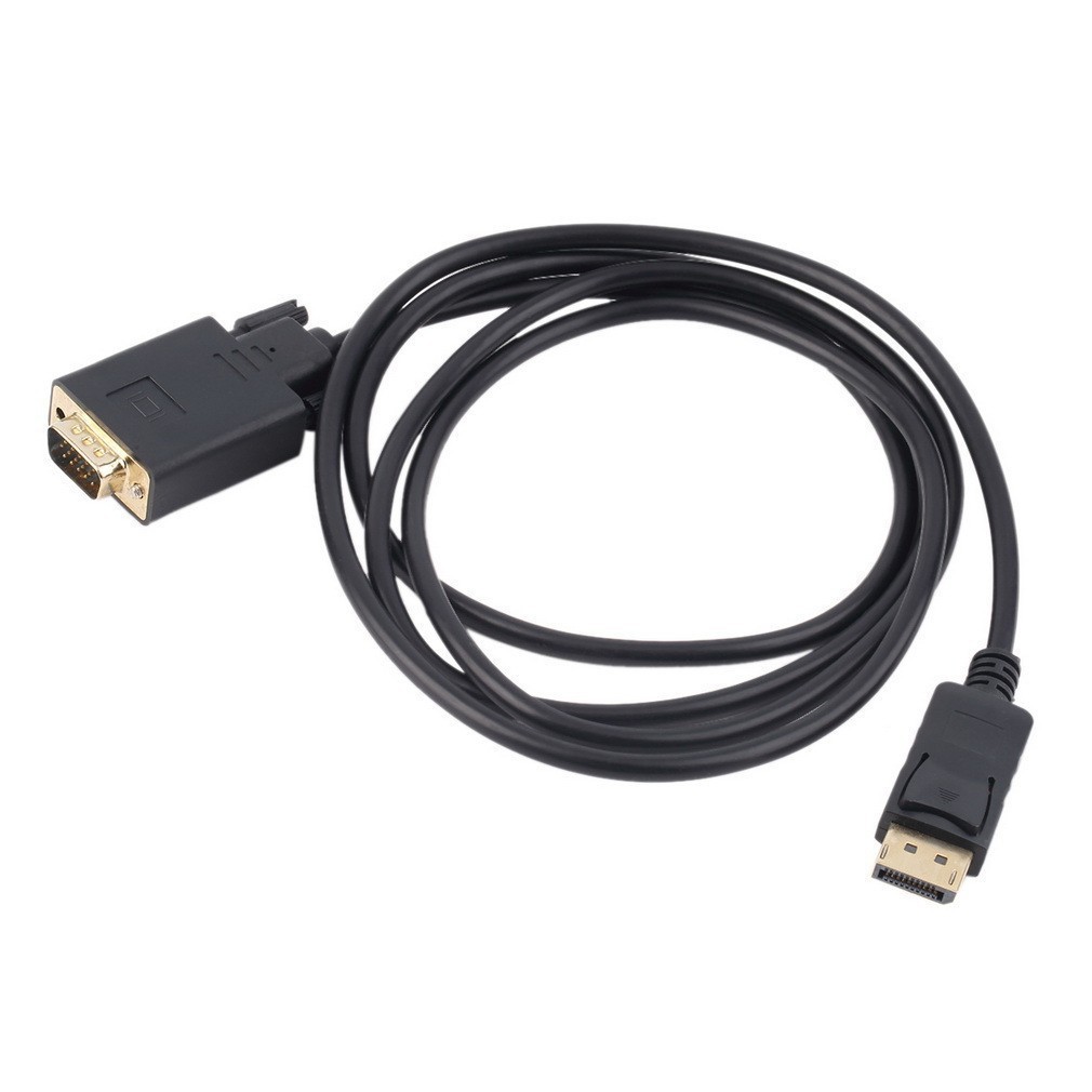 สายแปลง DP เป็น VGA Displayport เป็น VGA Display Adapter Cable VGA HD Data Cable 1.8m
