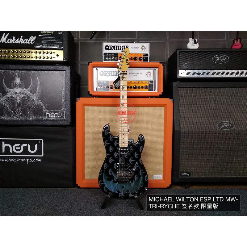 Yixing เครื่องดนตรี ESP LTD MW-TRI-RYCHE ลายเซ็นกีตาร์ไฟฟ้า Double Shake ของแท้จัดส่งฟรี
