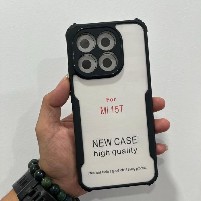 CASE XIAOMI MI 15T / MI 15T PRO CASE TRANSPARENT CLEAR FUSION ANTI SHOCKPROOF สีดํา