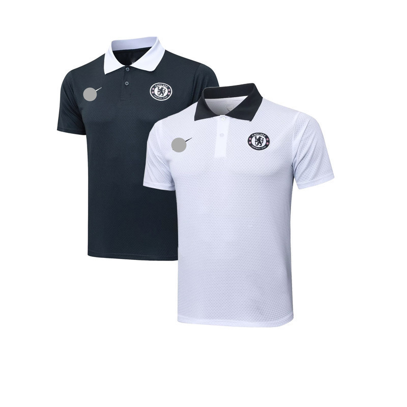25-26CFC แห้งเร็วรังผึ้งตาข่ายระบายอากาศสีขาวเสื้อโปโลแขนสั้นคอปกพับและทรงหลวมพลัสขนาดเสื้อกีฬาผู้ชา
