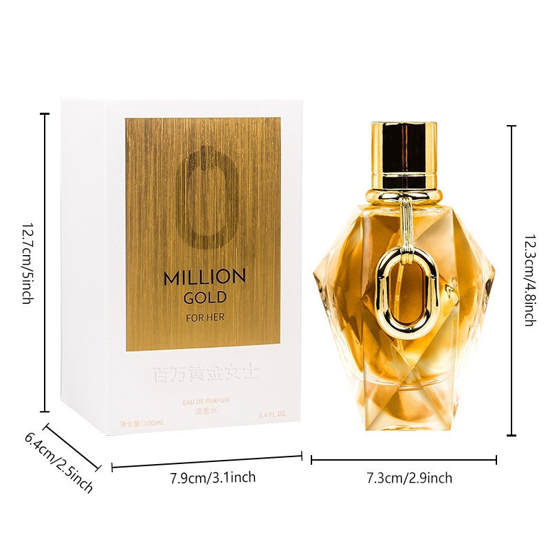 Ladies Gold Million Perfume Floral Woody Fragrance Womens Niche Perfume