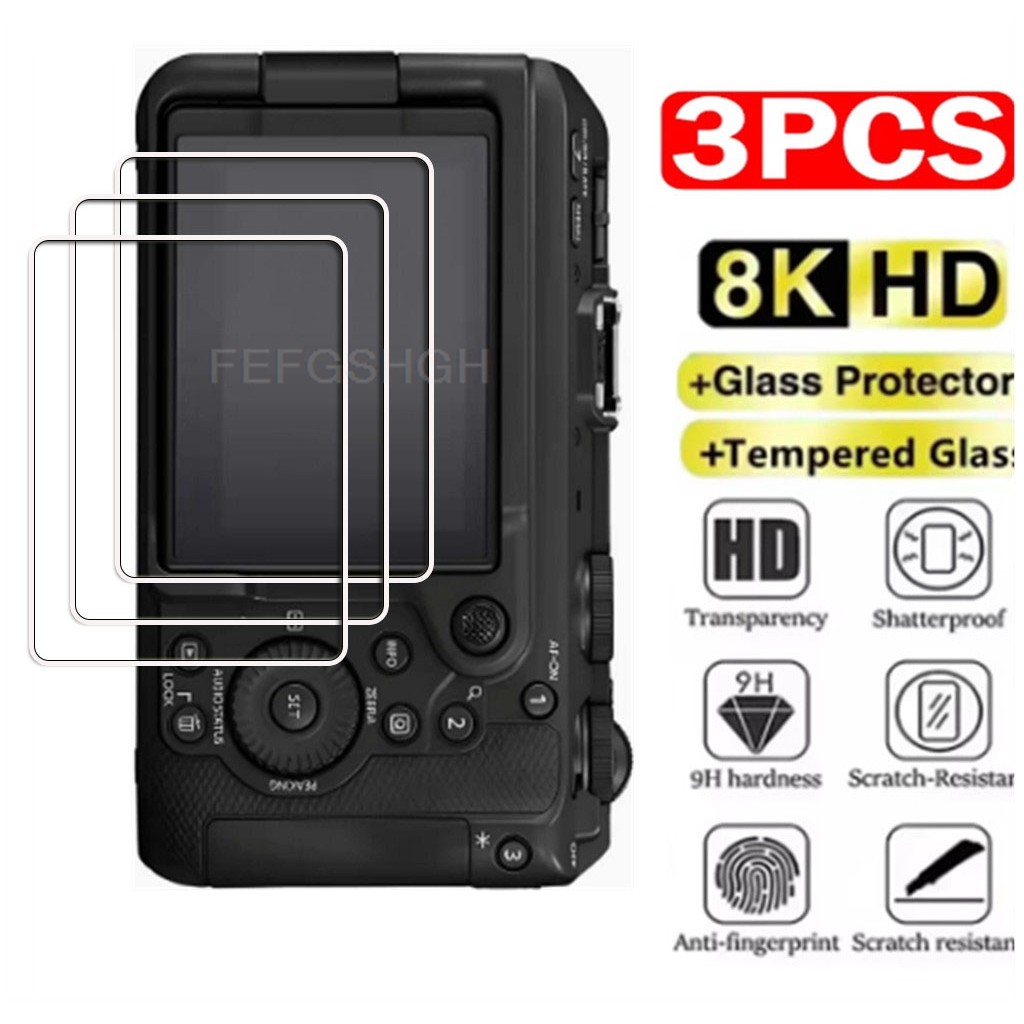 1-3PCS 9HกระจกนิรภัยสําหรับCanon EOS M M10 M100 M2 M200 M3 M5 M50 Mark II M50 M6 Mark II M6 R R1 R10