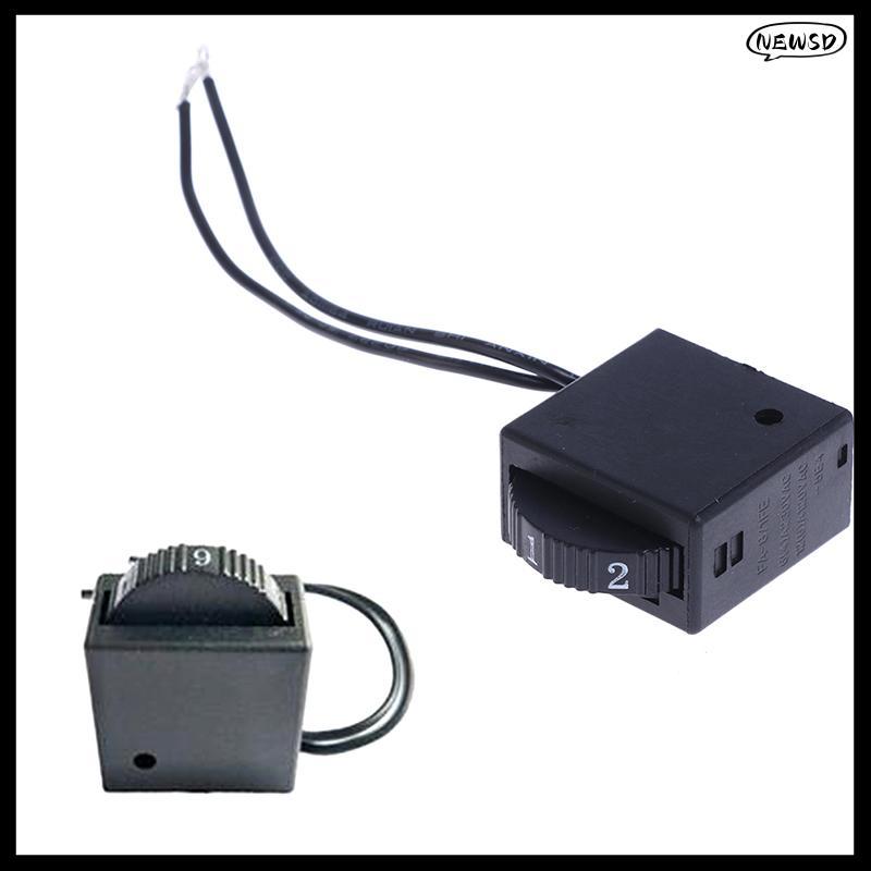 NEWSD เครื่องมือไฟฟ้าสวิตช์ควบคุมความเร็วพลาสติก FA-8/1FE 5E4 6 ตําแหน่ง DDC