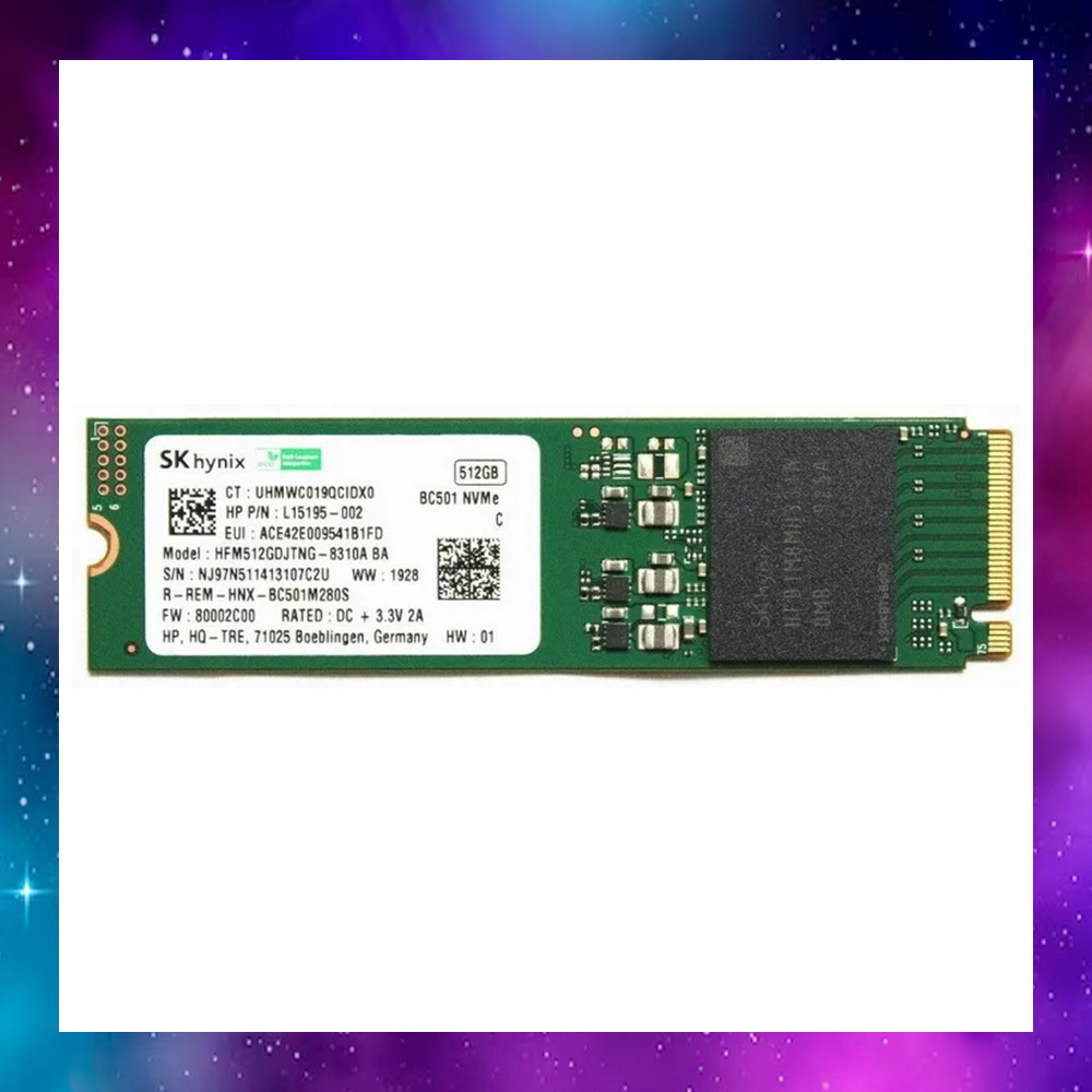 512 GB SSD (เอสเอสดี) - SK HYNIX BC501 HFM512GDJTNG PCIE GEN3 x4 NVMe ใช้งานปกติ