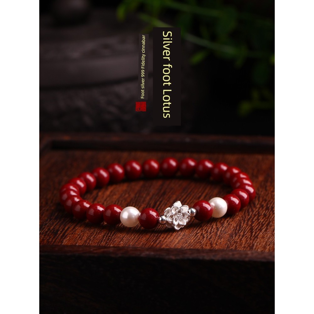 coquette bracelet กำไล ของแท้ชาดโอนลูกปัดเงินบริสุทธิ์ฟรีแม่โลตัส