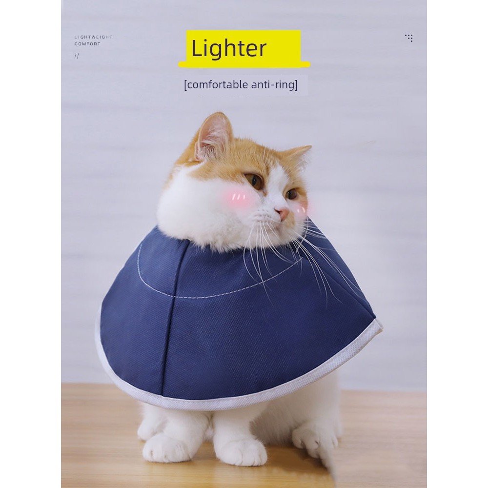 ปลอกคอแมว ปอกคอแมว Non-Woven Elizabeth Collar Medical สบาย Anti-Licking Pet Collar ปลอกคอนุ่มอุปกรณ์