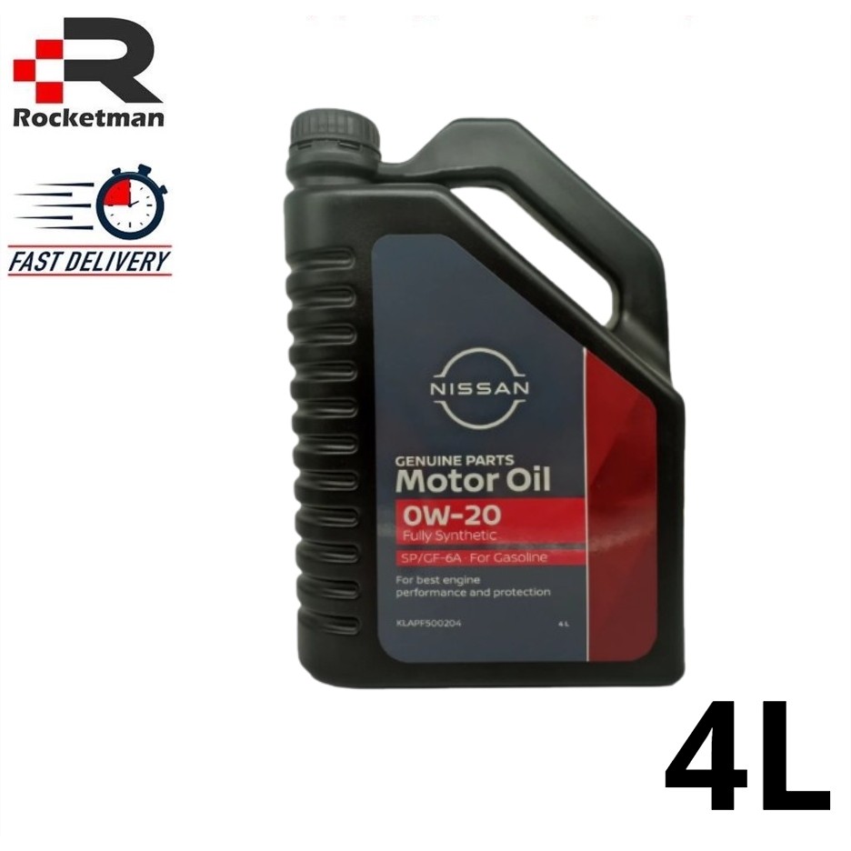 NISSAN ENGINE OIL 0W20 FULLY SYNTHETIC PARTS (4L)