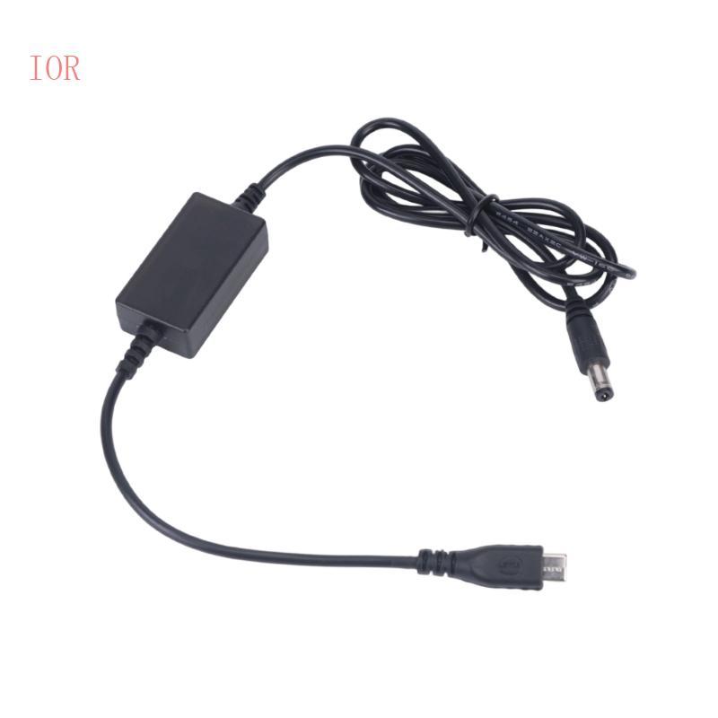 IOR Anti-Misplug DC5 5x2 1 มม.สายชาร์จ USB C PD 12V ถึง 16 8V 1 2A Step Up Wire พร้อม Charge Status 