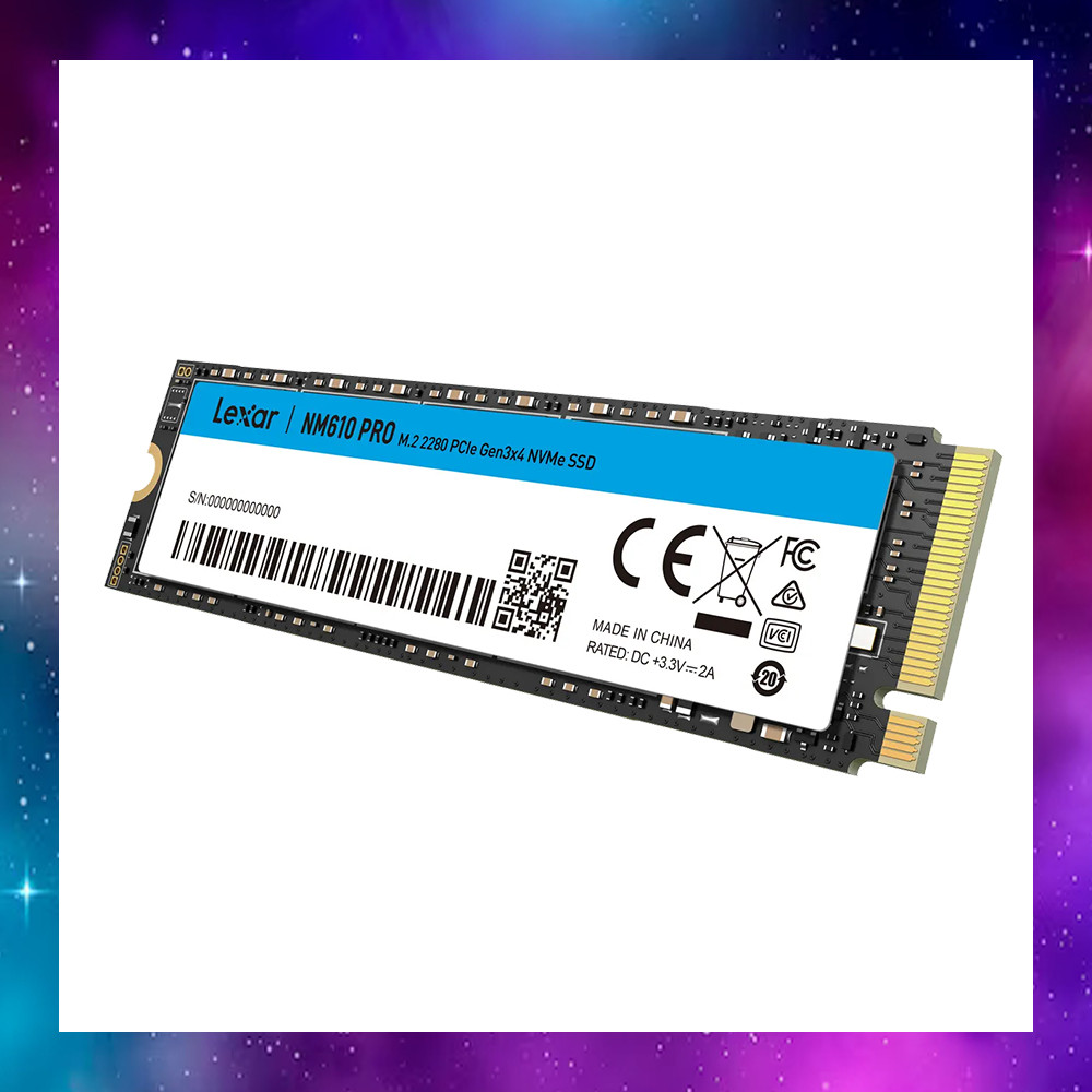 1 TB SSD (เอสเอสดี) LEXAR NM610 PRO - PCIe 3x4 NVMe M.2 2280 (LNM610P001T-RNNNG) ใช้งานปกติ ประกัน8/