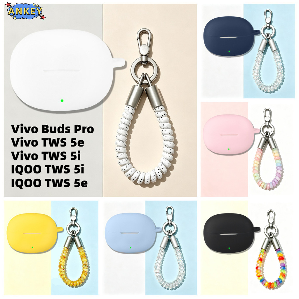 Compatible with Vivo Buds Pro Bluetooth Earphones Silicone Protective Case Vivo TWS 5e / 5i / IQOO T