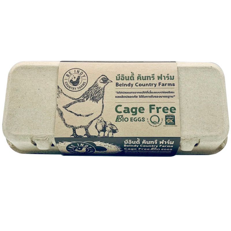 บีอินดี้คันทรีฟาร์มไข่ไก่ปลอดสาร แพค10ฟอง Beindy Country Farms Pasture Raised Eggs Pack 10pcs. [0000048352963 ]