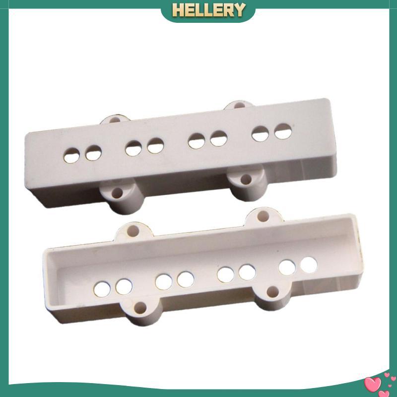 [HelleryTH] 2 ชิ้น 4 สาย Jazz Bass Pickup ครอบคลุมคอและสะพานสําหรับชิ้นส่วนกีตาร์เบส