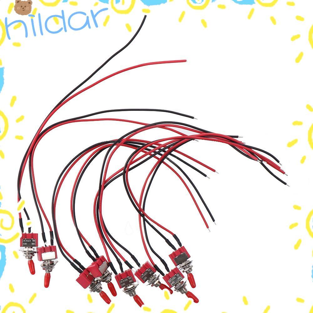 HLAR 1/8 ชิ้น Miniature Toggle สวิทช์, MTS-101 2 ตําแหน่ง 2 Pins Mini Toggle สวิทช์, สวิทช์ AC 125V 