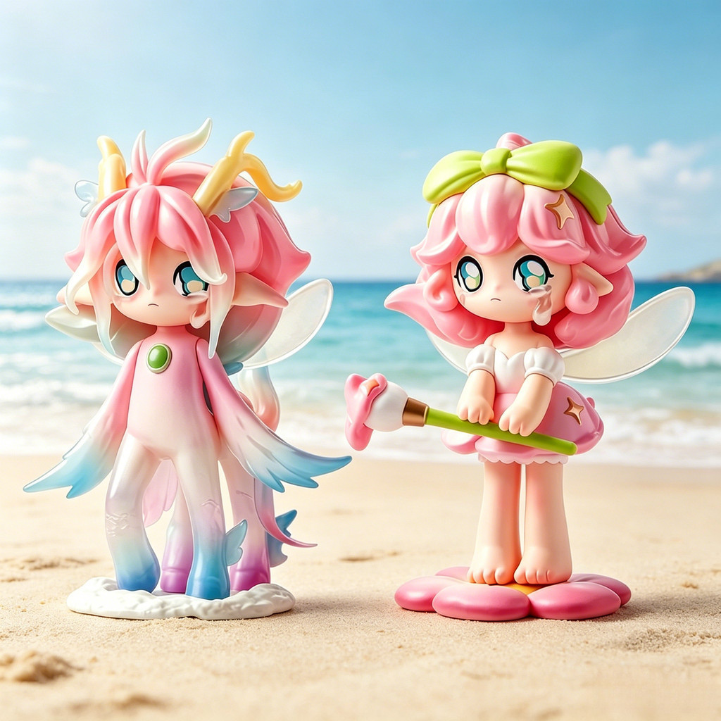 [ความลับ] POPMART AZURA Spring Fantasy Series ตุ๊กตาน่ารักตกแต่งอินเทรนด์เล่นปริศนากล่องของขวัญ