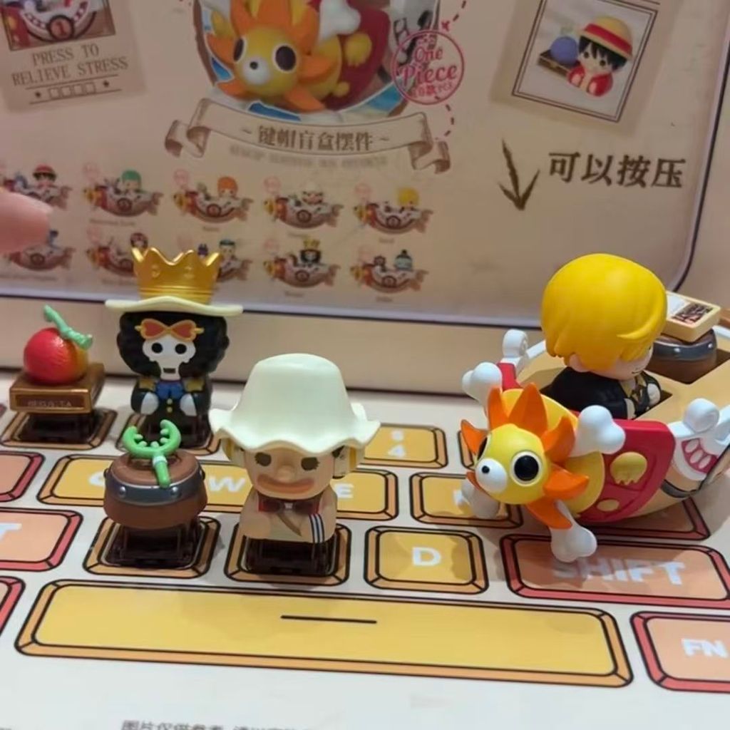 One Piece One Piece One Piece สมาชิกทั้งหมดโปรดประกอบ Keycap Mystery Box อินเทรนด์เล่นรูปกดชิ้น