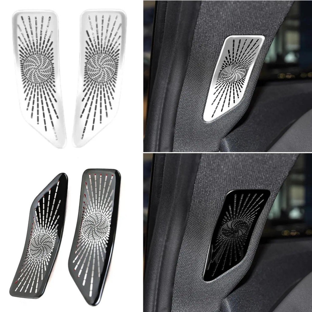 เครื่องเสียงรถยนต์ลําโพง Trim A-pillar Air Outlet ฝุ่น Vent กรอบสติกเกอร์ตกแต่งสําหรับ BMW IX Series