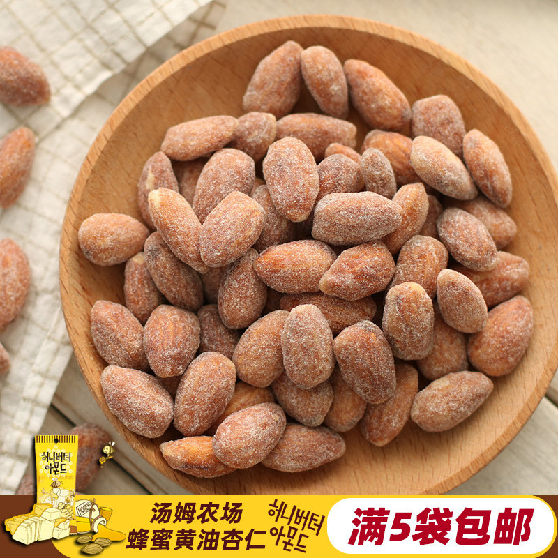 2026 สินค้าใหม่เกาหลีนําเข้าขนมพรีเมี่ยม HBAF Honey Butter Almonds อัลมอนด์ Tonkatsu Nuts Nuts ks078